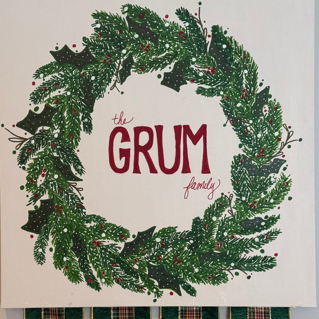Christmas Plaid Traditional Wreath